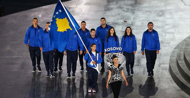 La abanderada de Kosovo